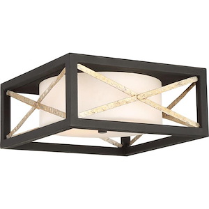 Boxer-Two Light Flush Mount-14 Inches Wide by 6.25 Inches High - 668701