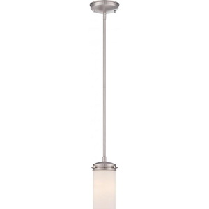 Polaris-One Light Mini Pendant-5.38 Inches Wide by 47.5 Inches High