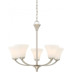 Fawn-Five Light Chandelier-25 Inches Wide by 22 Inches High
