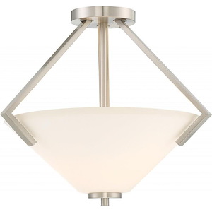 Nome-Two Light Semi-Flush Mount-16.13 Inches Wide by 14 Inches High - 668787