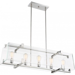 Shelby-Five Light Pendant-10.63 Inches Wide by 9.63 Inches High