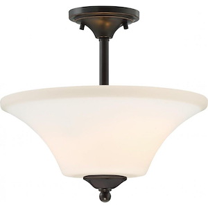 Fawn-Two Light Semi-Flush Mount-13.5 Inches Wide by 12.63 Inches High - 184070