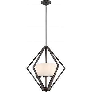 Nome-Three Light Pendant-19.5 Inches Wide by 22 Inches High