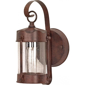 One Light Wall Sconce-5 Inches Wide by 10.625 Inches High