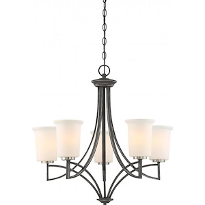 Chester-Five Light Chandelier-26 Inches Wide by 25.5 Inches High
