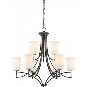 Chester-Nine Light 2-Tier Chandelier-32 Inches Wide by 29.5 Inches High - 668764