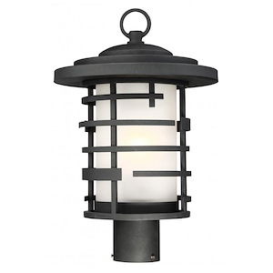 Lansing-1 Light Outdoor Post Lantern-11 Inches Wide by 16.88 Inches High