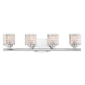 Votive-4 Light Bath Vanity in Traditional Style-25 Inches Wide by 5.75 Inches High
