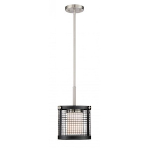 Pratt-1 Light Mini Pendant in Contemporary Style-8 Inches Wide by 12.75 Inches High - 1004282