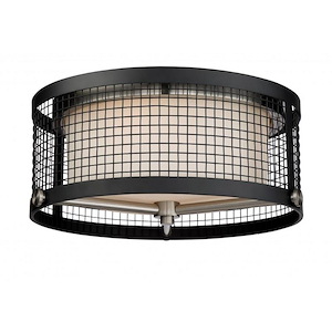 Pratt-3 Light Flush Mount in Contemporary Style-16.75 Inches Wide by 7 Inches High