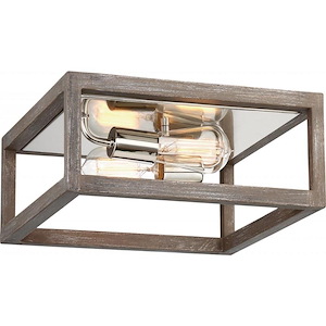 Bliss-2 Light Flush Mount in Contemporary Style-12.5 Inches Wide by 5.5 Inches High