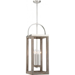 Bliss-4 Light Pendant in Transitional Style-12.5 Inches Wide by 36.38 Inches High