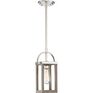 Bliss-1 Light Mini Pendant-6.75 Inches Wide by 51.13 Inches High