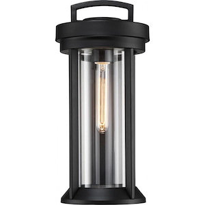 Huron-1 Light Medium Outdoor Wall Lantern in Transitional Style-8.25 Inches Wide by 18 Inches High