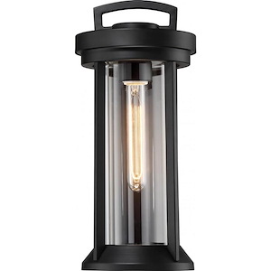 Huron-1 Light Small Outdoor Wall Lantern in Transitional Style-7 Inches Wide by 15.5 Inches High