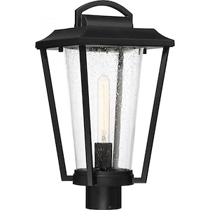 Lakeview-1 Light Outdoor Post Lantern in Transitional Style-9 Inches Wide by 18.25 Inches High