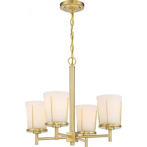 Serene-4 Light Chandelier in Contemporary Style-19.5 Inches Wide by 17 Inches High - 1004303