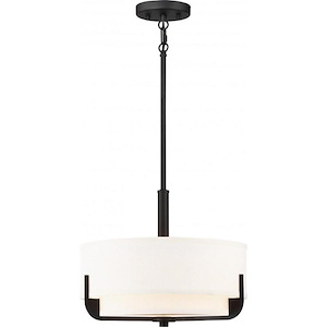 Frankie-3 Light Pendant in Transitional Style-15 Inches Wide by 52 Inches High - 1004140