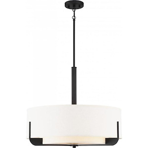 Frankie-4 Light Pendant in Transitional Style-24 Inches Wide by 60.38 Inches High - 1004142