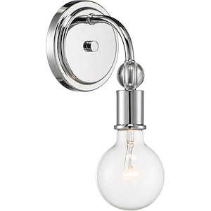 Bounce-1 Light Wall Sconce in Contemporary Style-5 Inches Wide by 11.38 Inches High - 1004037
