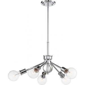 Bounce-5 Light Pendant in Transitional Style-27 Inches Wide by 51.5 Inches High