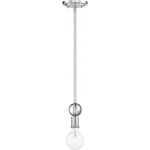Bounce-1 Light Mini Pendant in Transitional Style-5 Inches Wide by 47 Inches High