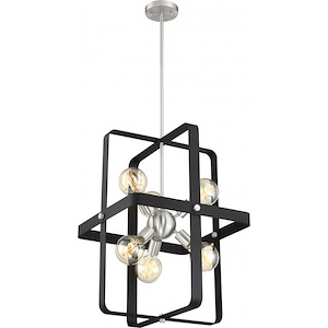 Prana-6 Light Foyer-18 Inches Wide by 24 Inches High - 1004281