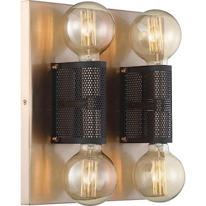 Passage-4 Light Flush Mount-13.75 Inches Wide by 5 Inches High