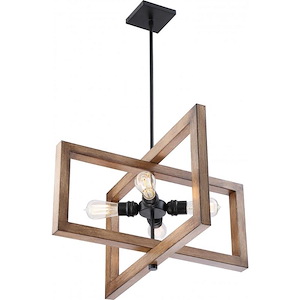 Beacon-4 Light Large Pendant-24 Inches Wide by 34 Inches High - 1004008