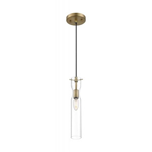 Spyglass-1 Light Mini Pendant in Traditional Style-4.75 Inches Wide by 14 Inches High