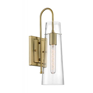 Alondra-1 Light Wall Sconce in Traditional Style-4.75 Inches Wide by 17.25 Inches High