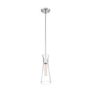 Bahari-1 Light Mini Pendant in Traditional Style-4 Inches Wide by 14 Inches High - 1003996