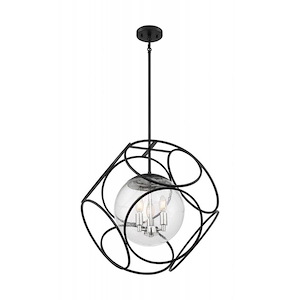 Aurora-3 Light Pendant-8 Inches Wide by 23 Inches High