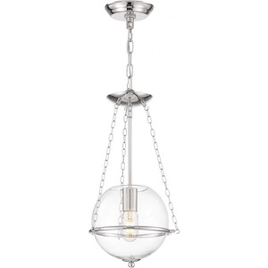 Odyssey-1 Light Mini Pendant-10.5 Inches Wide by 17.75 Inches High
