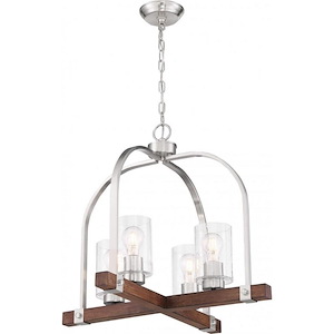 Arabel-4 Light Chandelier-24 Inches Wide by 20.25 Inches High
