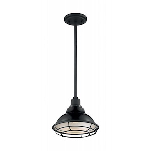 Newbridge-1 Light Small Pendant in Farmhouse Style-9.75 Inches Wide by 8.25 Inches High