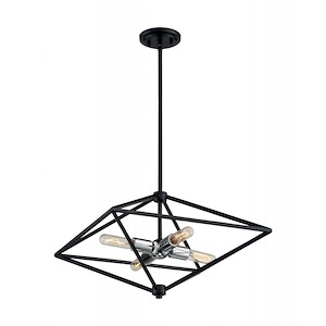 Legend-4 Light Small Pendant in Industrial Style-19 Inches Wide by 12.63 Inches High - 1004210