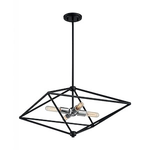 Legend-4 Light Large Pendant in Industrial Style-22 Inches Wide by 13.88 Inches High