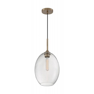 Aria-1 Light Medium Pendant in Transitional Style-9.63 Inches Wide by 19.13 Inches High - 1003978