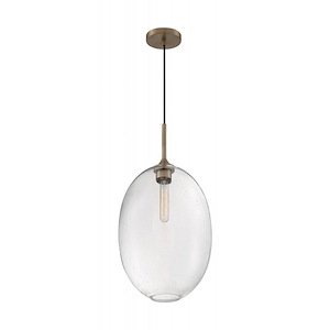 Aria-1 Light Large Pendant in Transitional Style-11.63 Inches Wide by 23.25 Inches High
