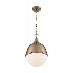 Bransel-1 Light Mini Pendant in Vintage Style-12.63 Inches Wide by 18.63 Inches High - 1004045