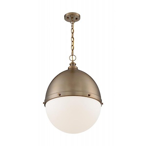 Ronan-1 Light Large Pendant in Vintage Style-17.5 Inches Wide by 24.63 Inches High - 1004293