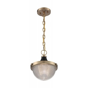 Faro-1 Light Small Pendant in Transitional Style-10 Inches Wide by 11.38 Inches High
