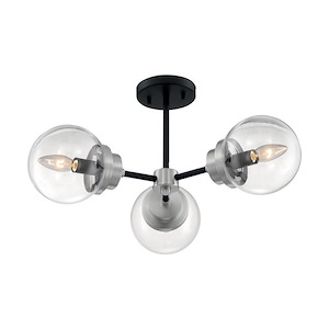 Axis-3 Light Semi-Flush Mount in Industrial Style-22.88 Inches Wide by 10.75 Inches High - 1003994