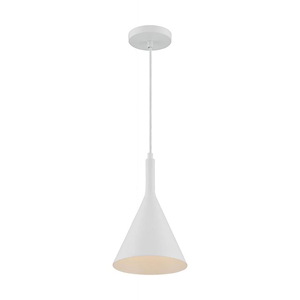 Lightcap-1 Light Small Pendant in Mid-Century Modern Style-7.75 Inches Wide by 12.5 Inches High - 1004215