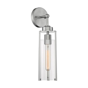 Marina-1 Light Wall Sconce in Modern/Contemporary Style-4.75 Inches Wide by 17.25 Inches High
