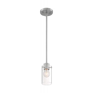 Sommerset-1 Light Mini Pendant in Modern/Contemporary Style-4.75 Inches Wide by 8.25 Inches High