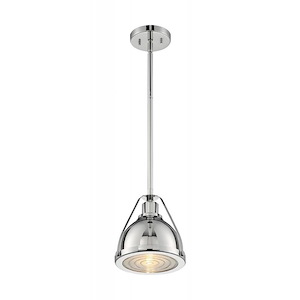 Barbett-1 Light Small Pendant in Industrial Style-8.75 Inches Wide by 9.13 Inches High - 1004005