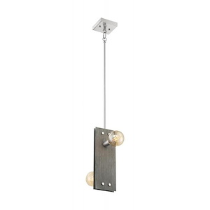 Stella-2 Light Pendant in Industrial Style-6 Inches Wide by 15 Inches High