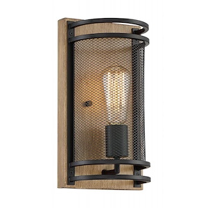 Atelier-1 Light Wall Sconce in Vintage Style-6.25 Inches Wide by 11.75 Inches High - 1003982